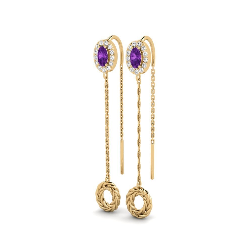 Amethyst Women's Earring Errugabea