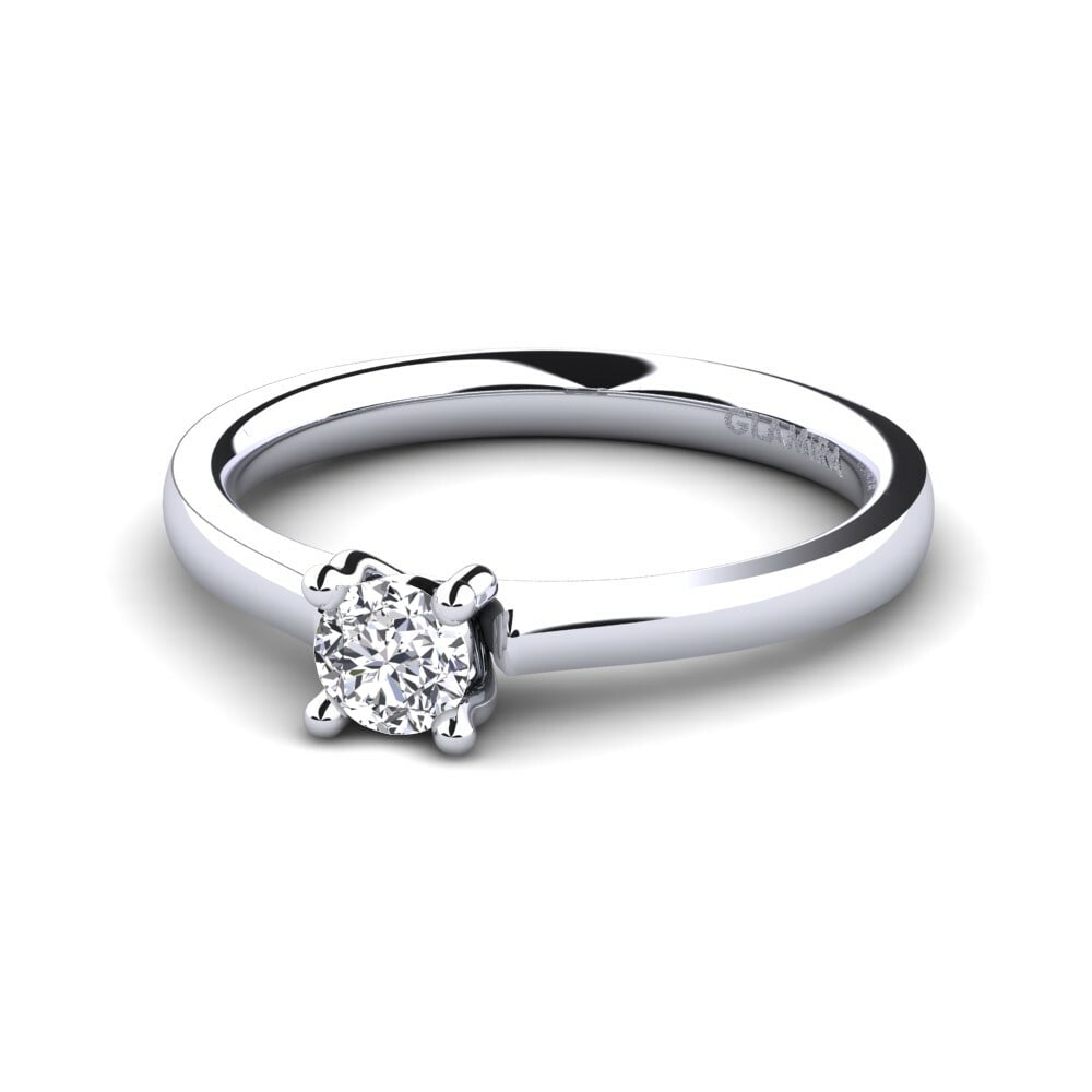 Round Engagement Ring Ersilia 0.25 crt