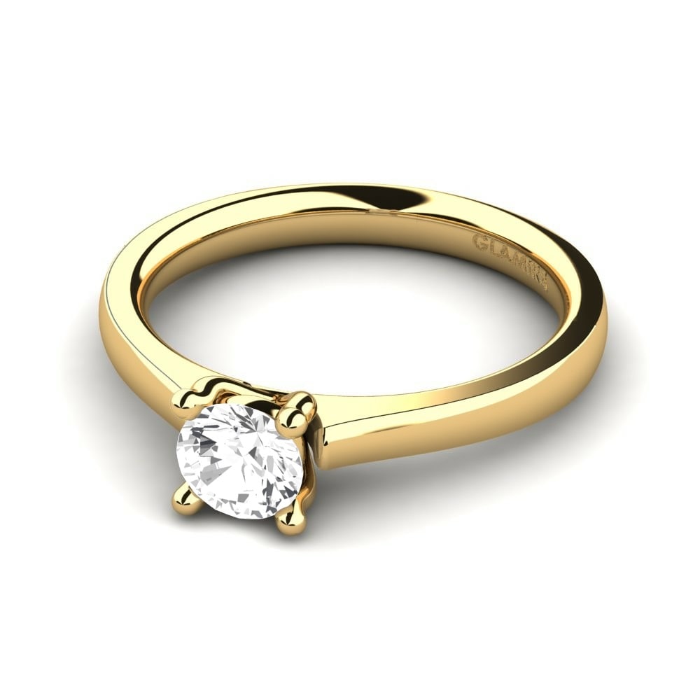 Beli safir Zaročni prstan Ersilia 0.5 crt