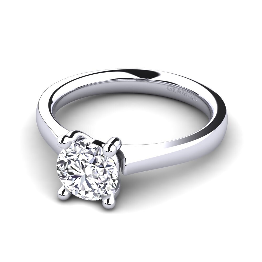 Platino 950 Anillo de compromiso Ersilia 1.0 crt