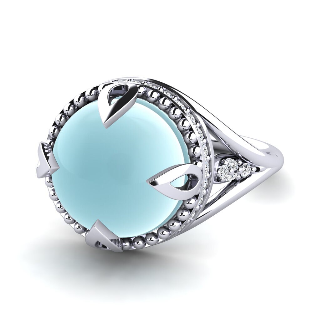Cabochon Aquamarin Ring Eryca