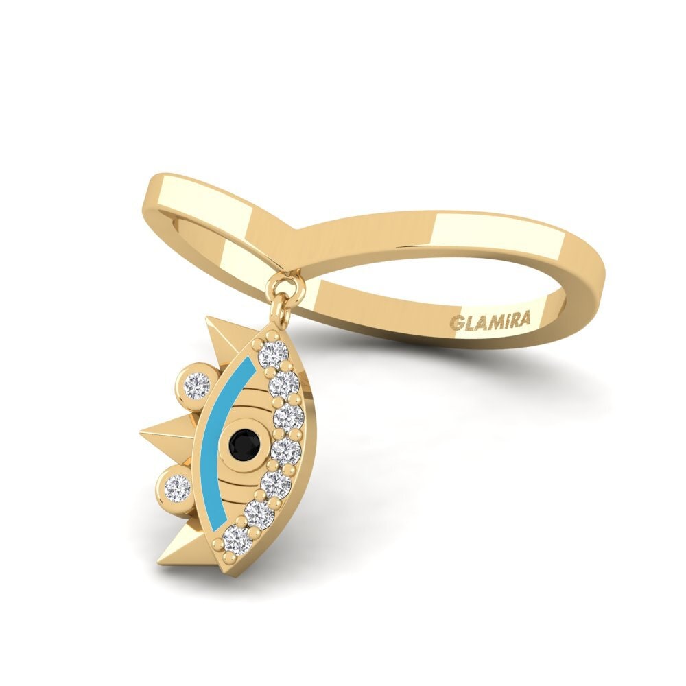 Schwarzer Diamant Ring Escudona