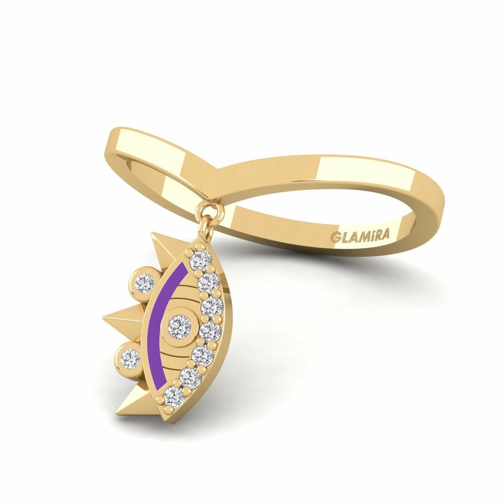 Diamant De Synthèse Bague Escudona