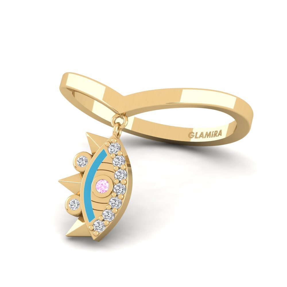 Rosa Saphir Ring Escudona
