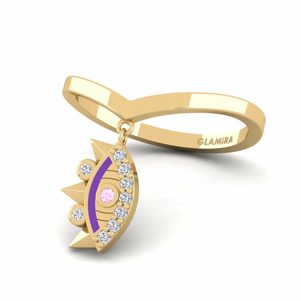 Saphir Rose Bague Escudona