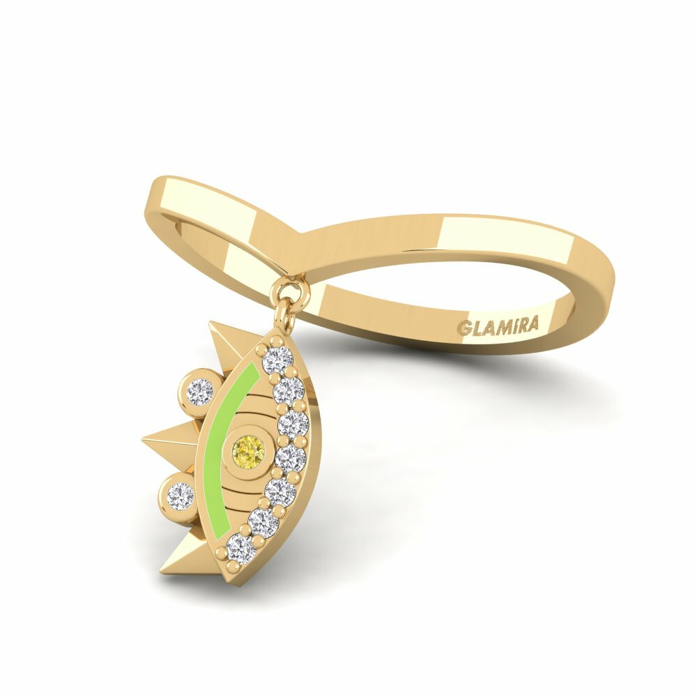 Saphir Jaune Bague Escudona