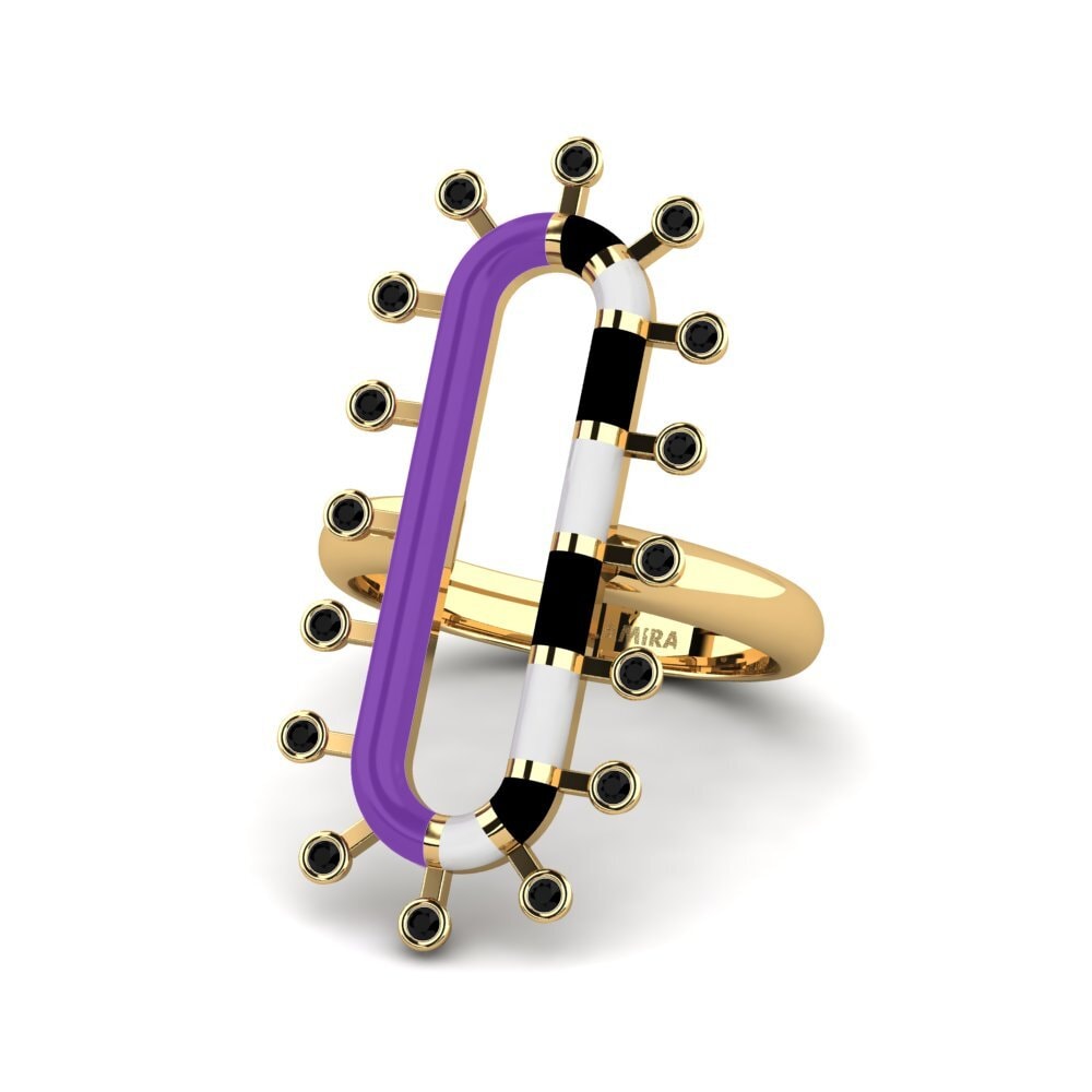 Zafiro negro Anillo Espanador