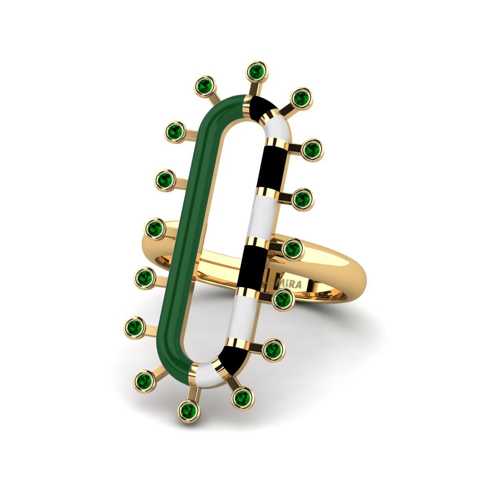 Zircone Verde Anello Espanador