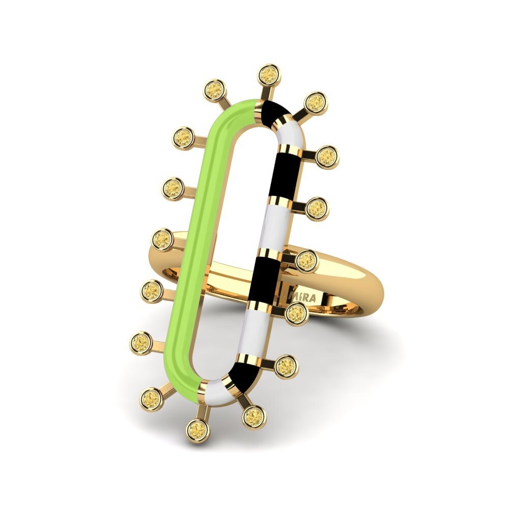 Gelber Diamant Ring Espanador