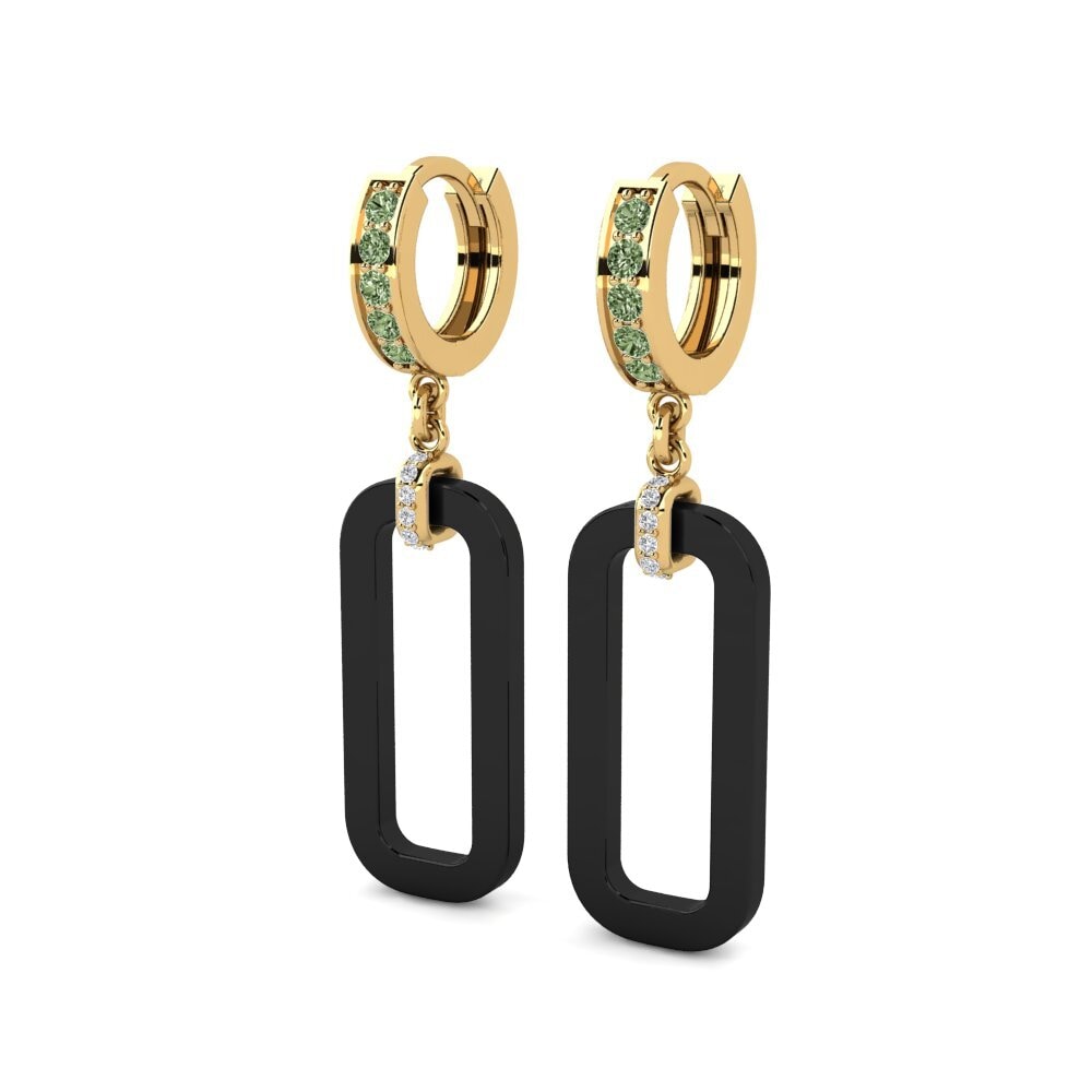 Diamante Verde Pendiente de mujer Espor