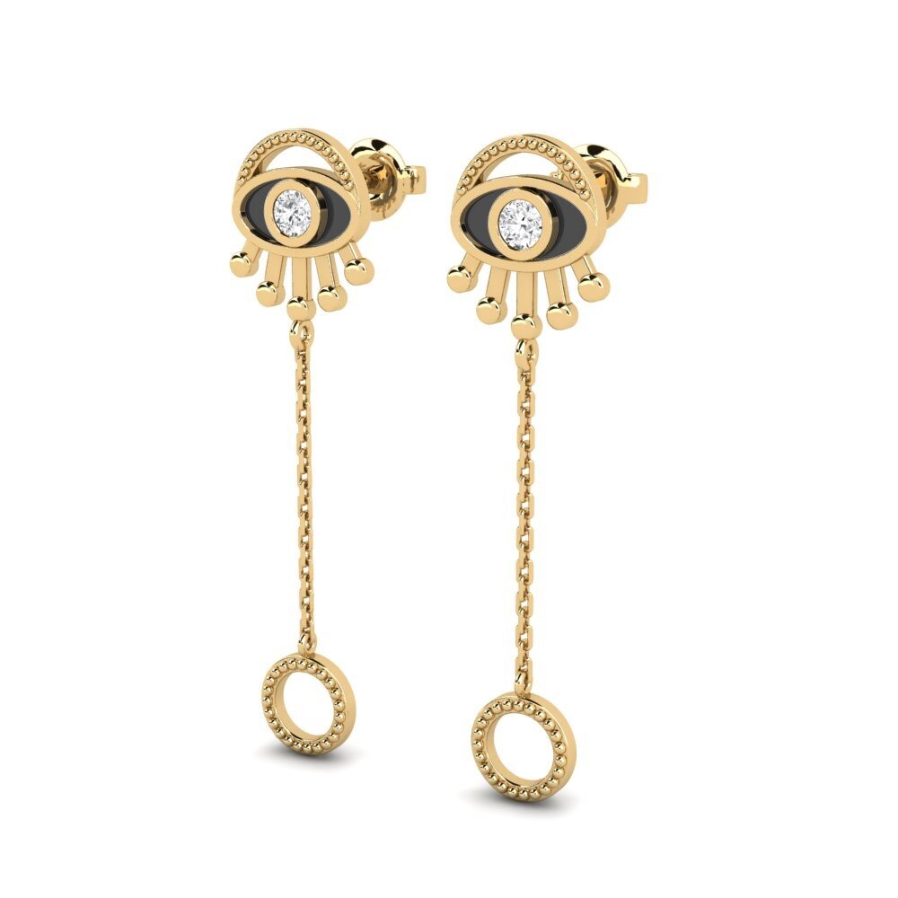 Saphir Blanc Boucle d'oreille femme Espressione