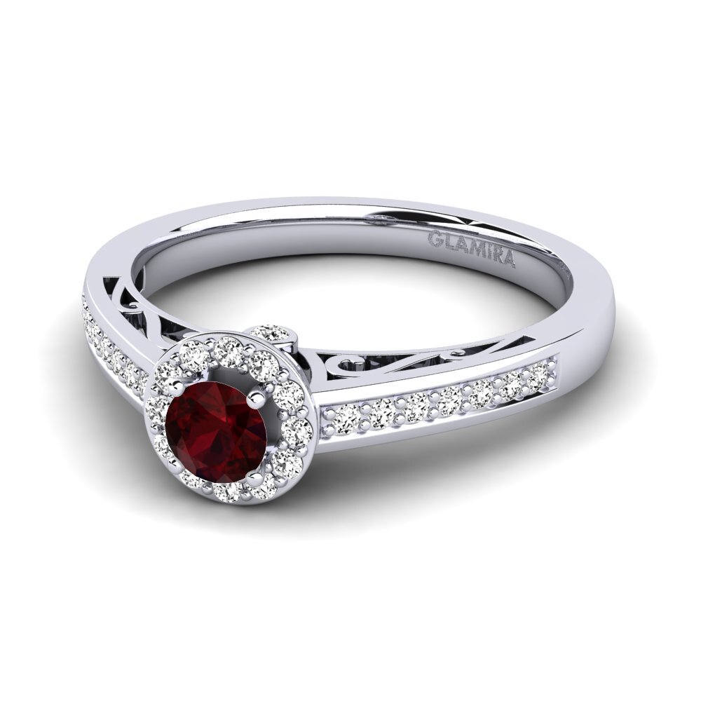 Granate Anillo de compromiso Estelle