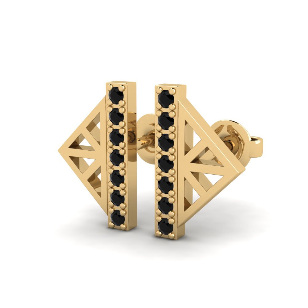 Schwarzer Diamant Damen ohrring Estienne
