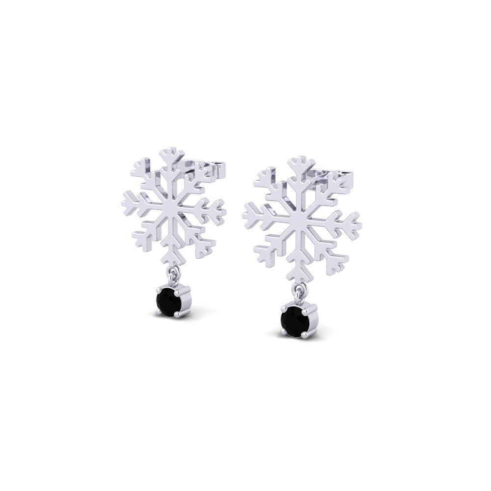 Schwarzer Onyx Damen ohrring Estrela