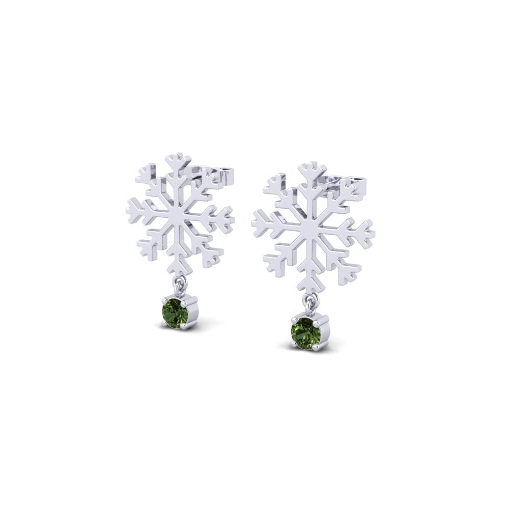 Đá Sapphire Xanh Bông tai nữ Estrela