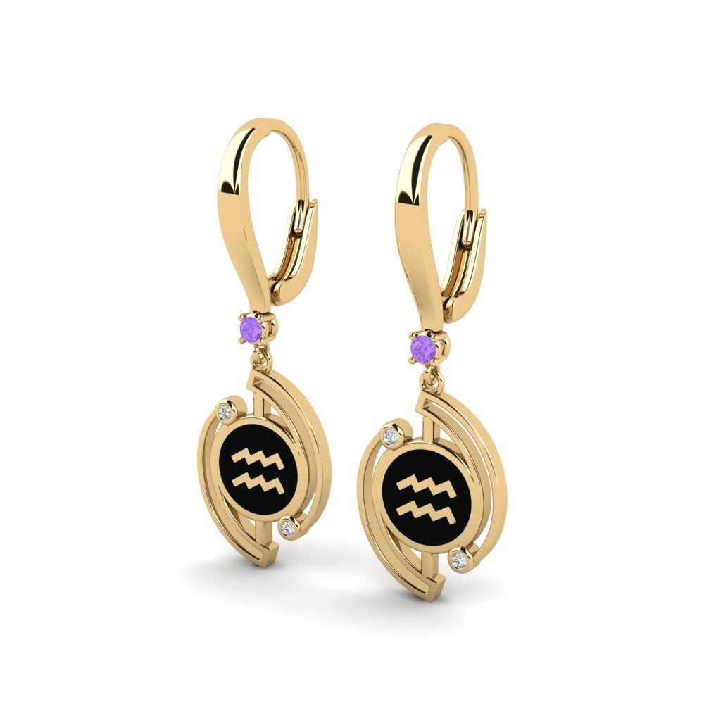 Amethyst Women's Earring Estrene - Aquarius