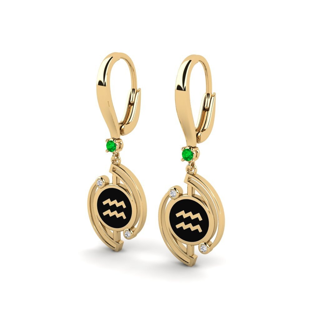 Emerald Women's Earring Estrene - Aquarius