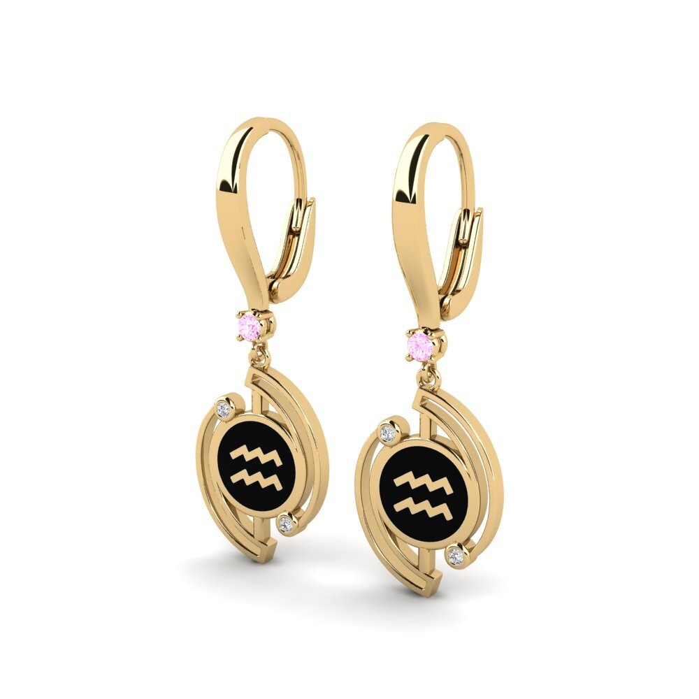 Pink Sapphire Women's Earring Estrene - Aquarius
