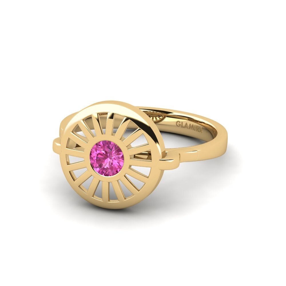 Topacio Rosa Anillo de compromiso Etarwe