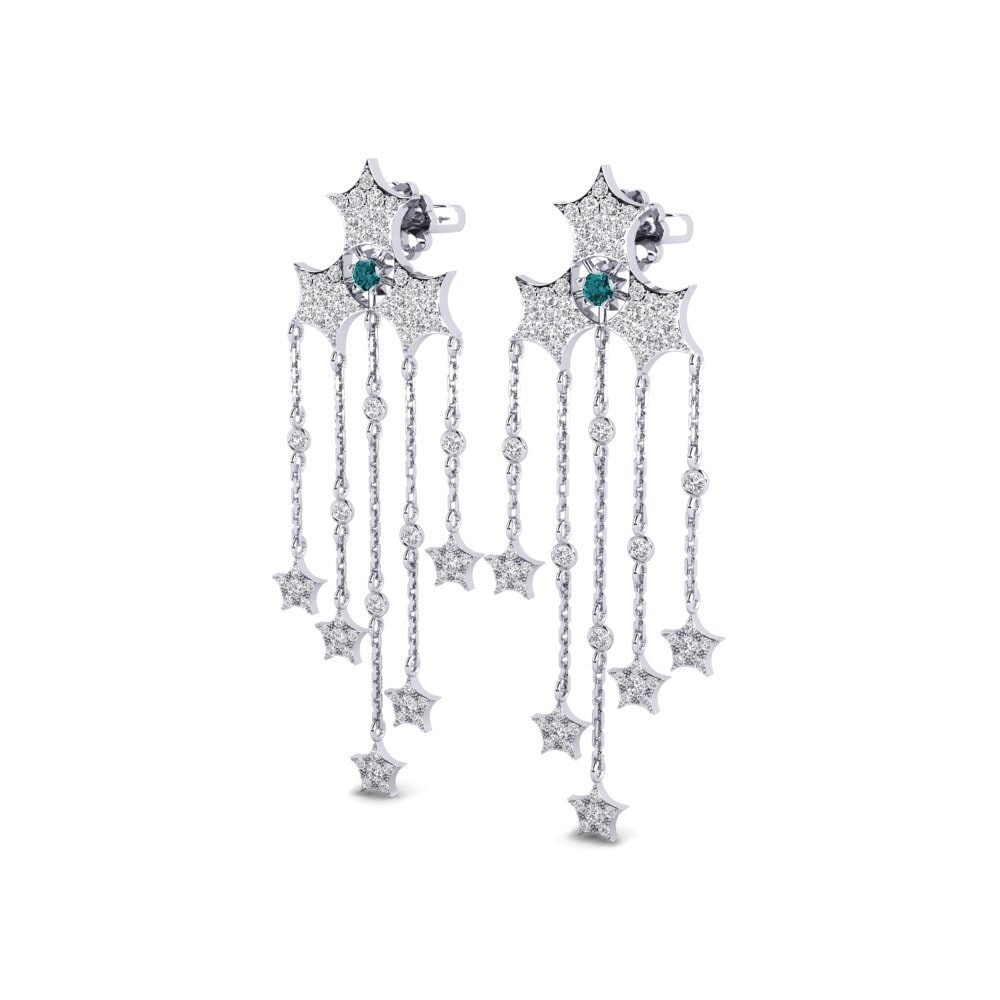 Blue Diamond Women's Earring Etheareito