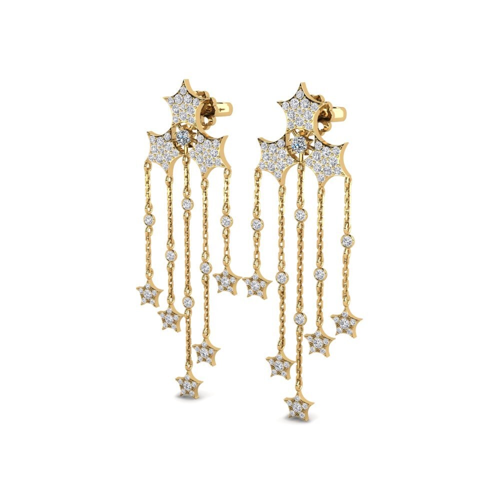 14ct Yellow Gold Women's Earring Etheareito