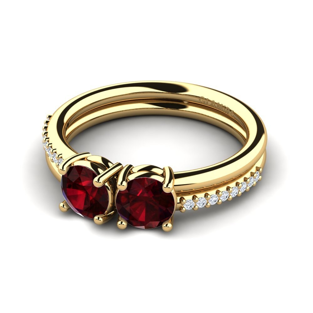 Garnet Ring Etheldra