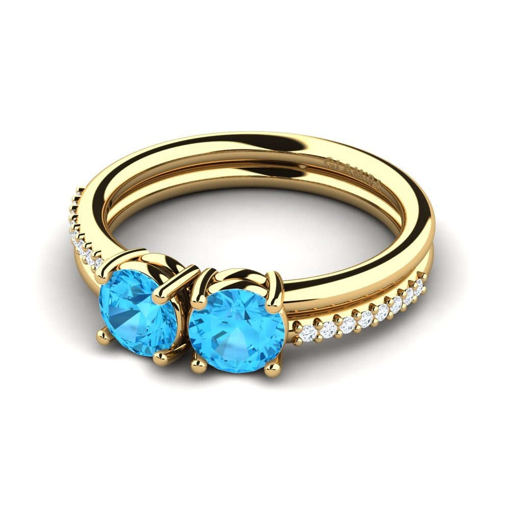 Blue Topaz Ring Etheldra