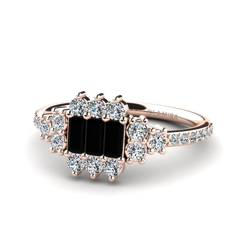 Black Diamond Engagement Ring Ethly