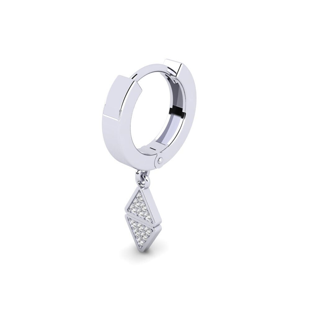 White sapphire Men's Earring Etnaon