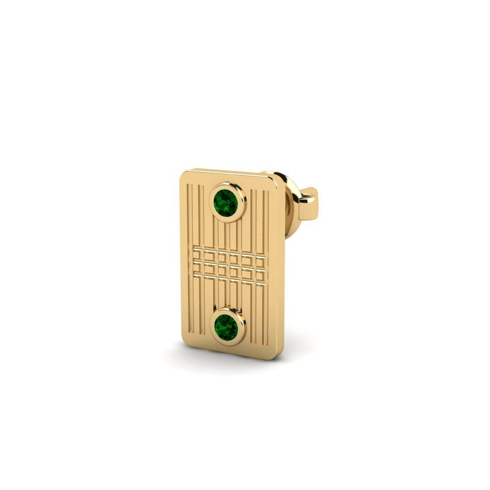 Circonita Verde Pendiente para hombre Etnewat