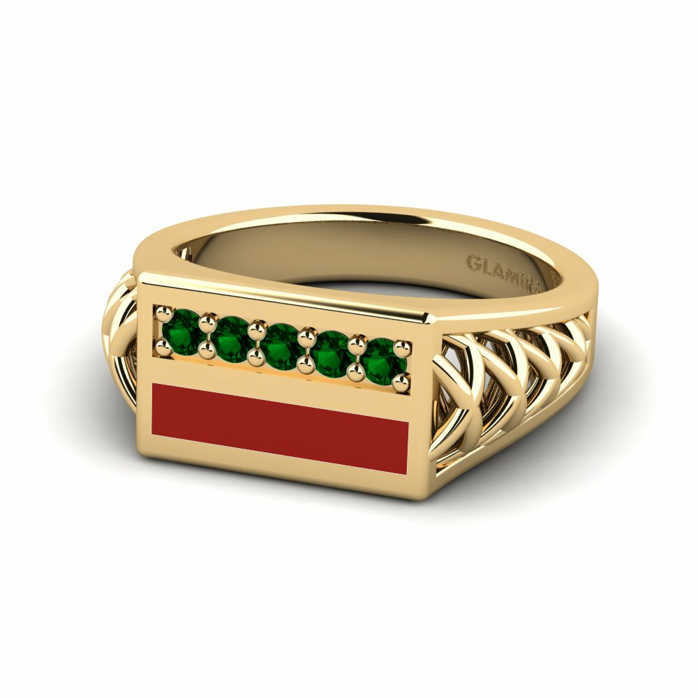 Bagues de fiançailles Zircone Vert Pinky