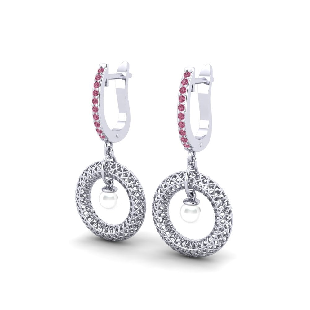 Rhodolite Garnet Women's Earring Eugenio