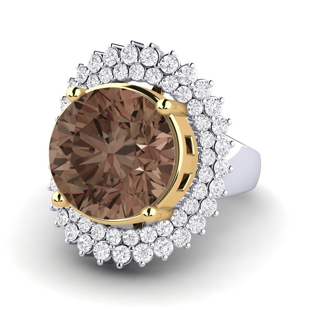 18ct White / Yellow Gold Ring Evan