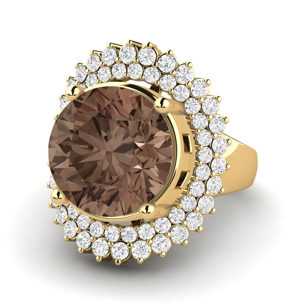 9k Oro Amarillo Anillo Evan