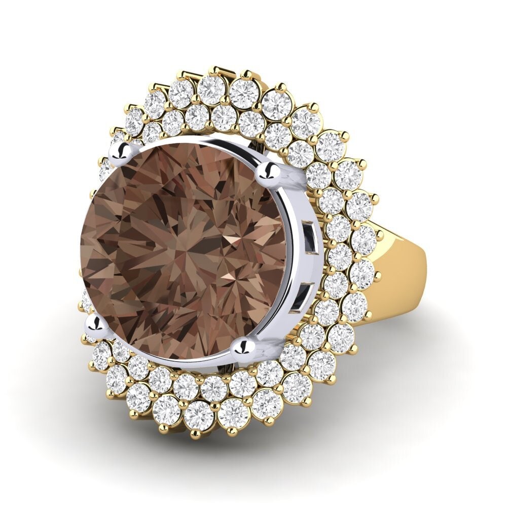 14ct Yellow / White Gold Ring Evan