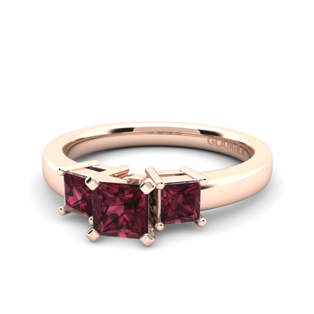 Garnet Engagement Ring Evanie