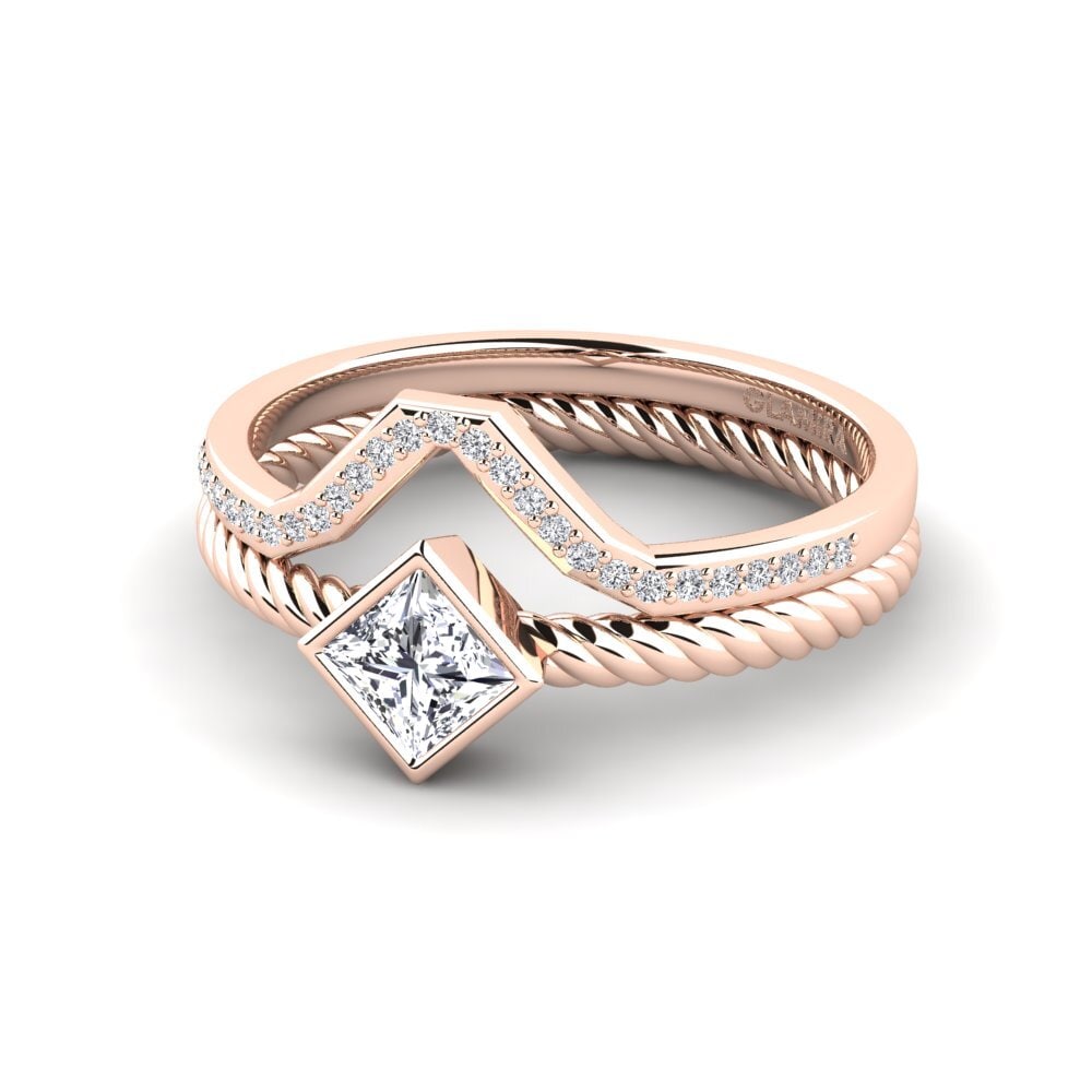 Diamante cultivado en laboratorio Anillo de compromiso Evelsiens