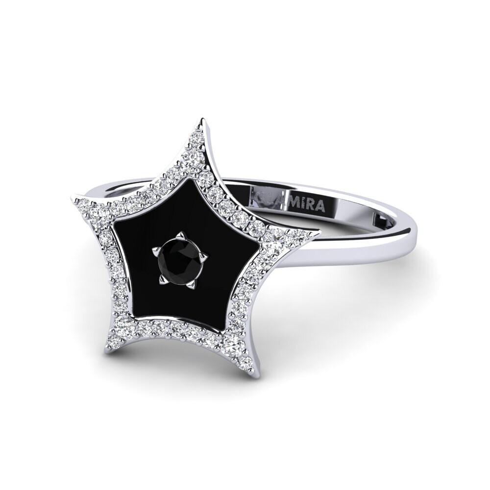 Black Sapphire Ring Eveningstar