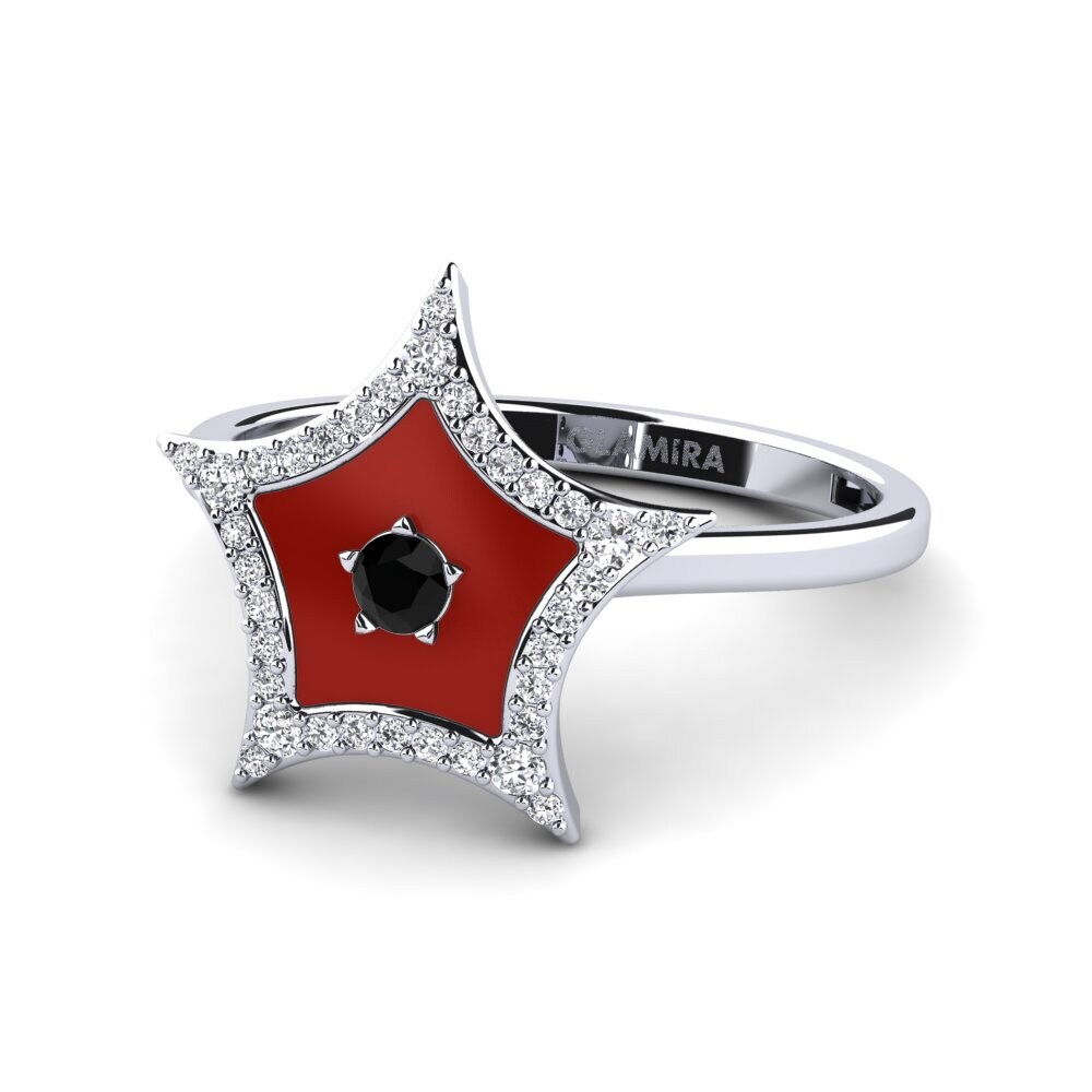 Schwarzer Diamant Ring Eveningstar