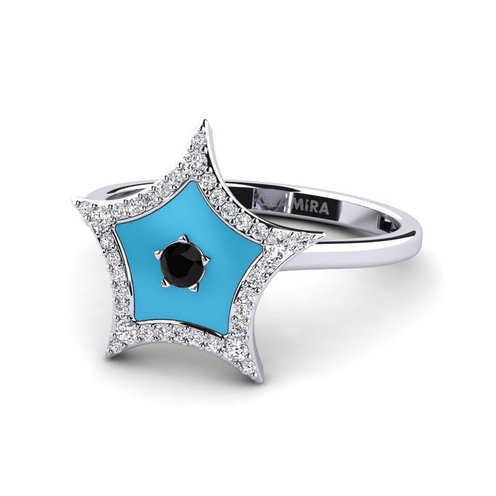 Schwarzer Diamant Ring Eveningstar