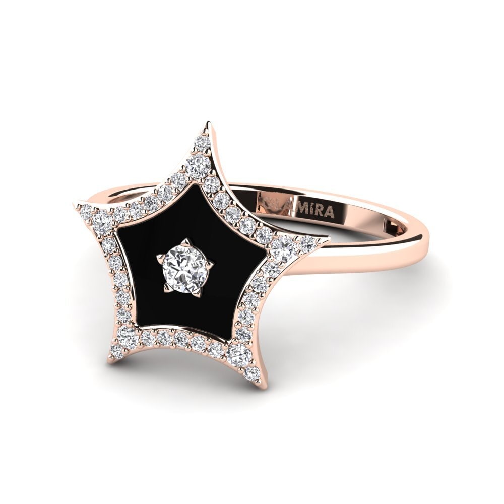 Rotgold 375 Ring Eveningstar