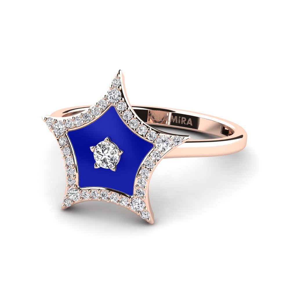 Rotgold 375 Ring Eveningstar