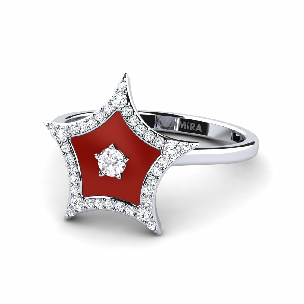 Bagues de fiançailles Argent Blanc Étoiles