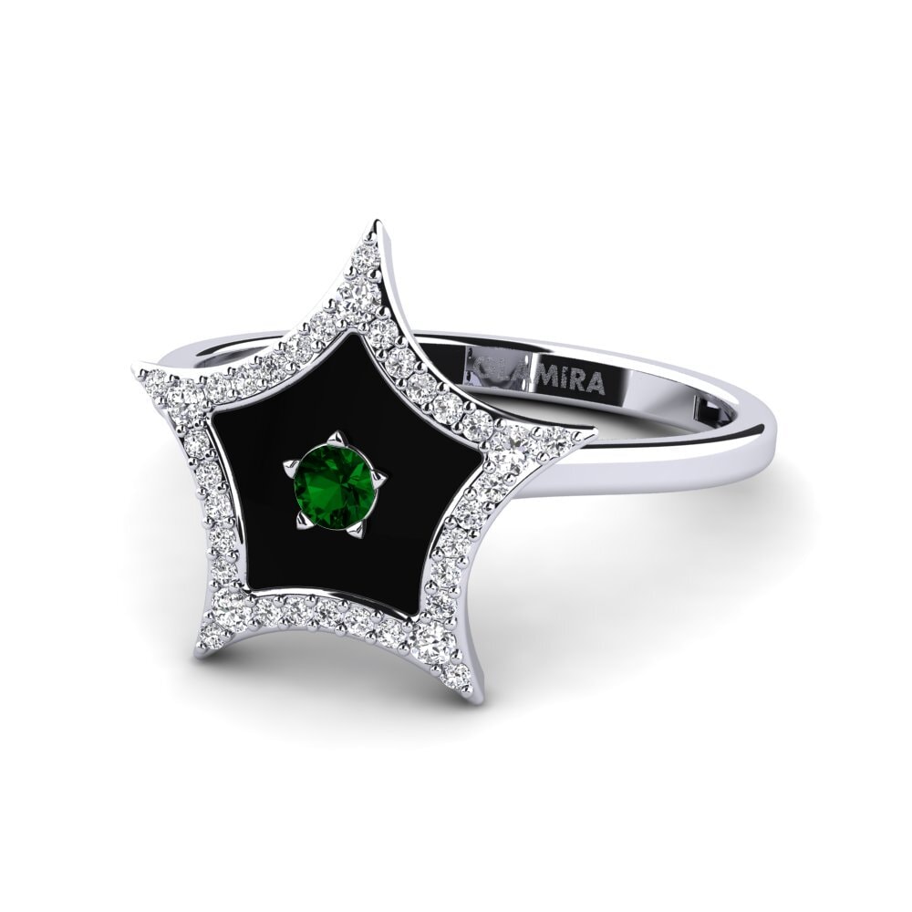 Green Zirconia Ring Eveningstar
