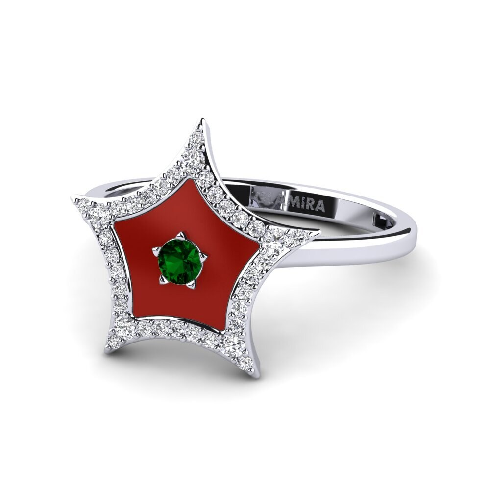 Grüner Zirkonia Ring Eveningstar