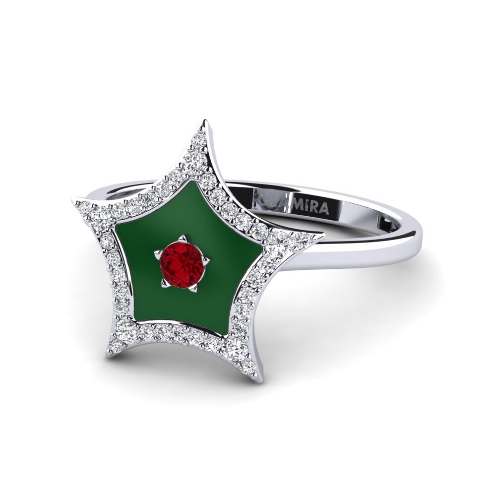 Circonita Roja Anillo Eveningstar