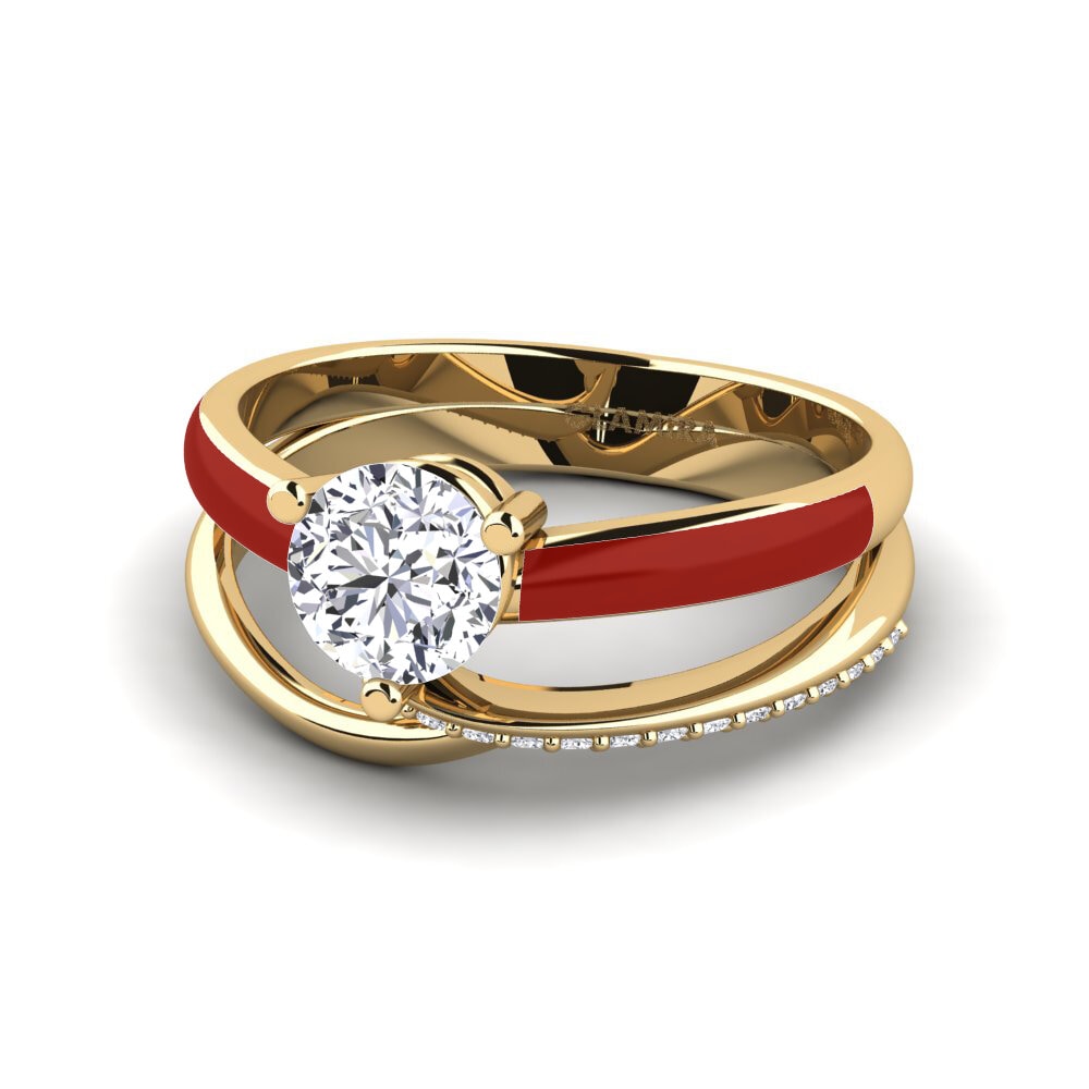 9ct Yellow Gold Engagement Ring Everg
