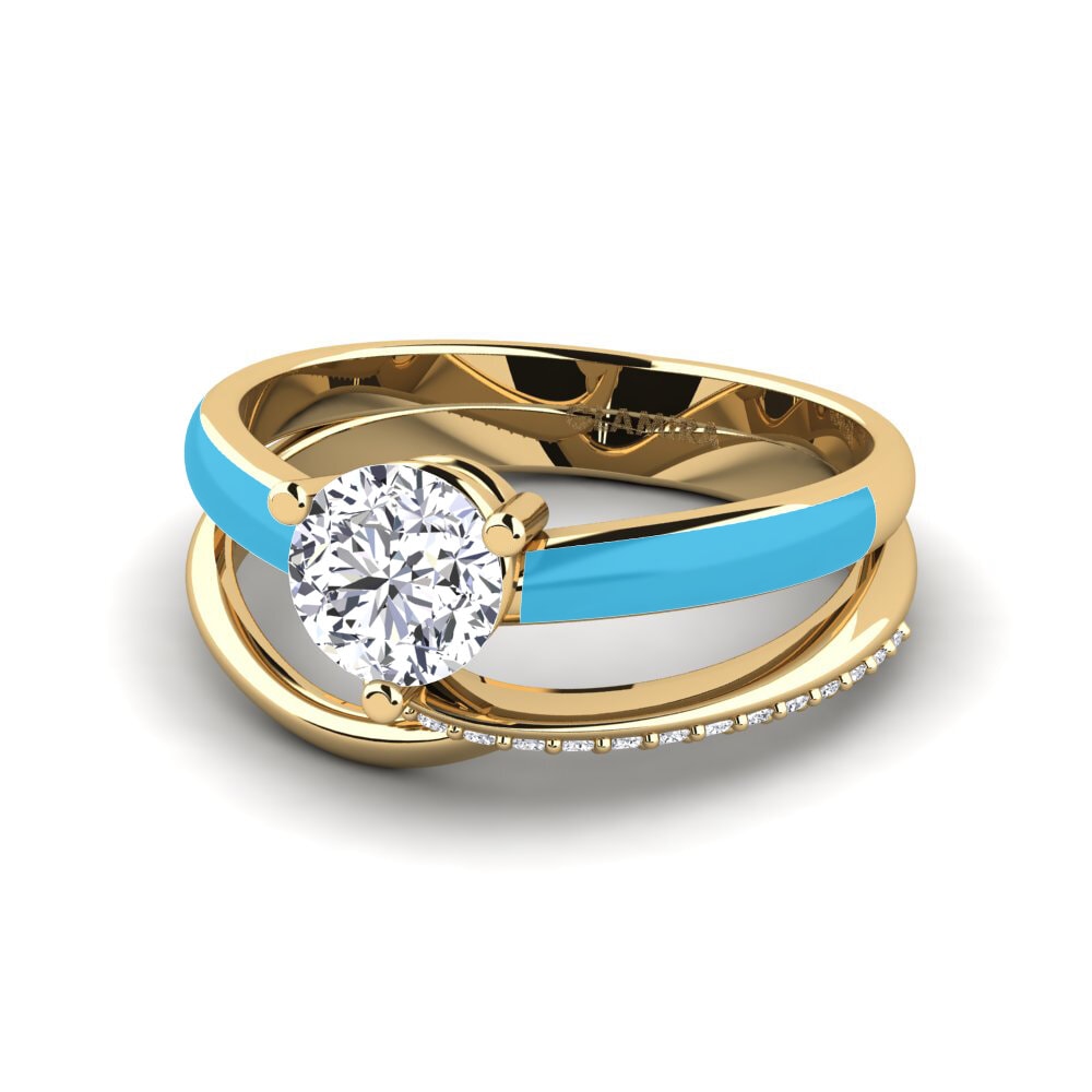 Gelbgold 375 Verlobungsring Everg