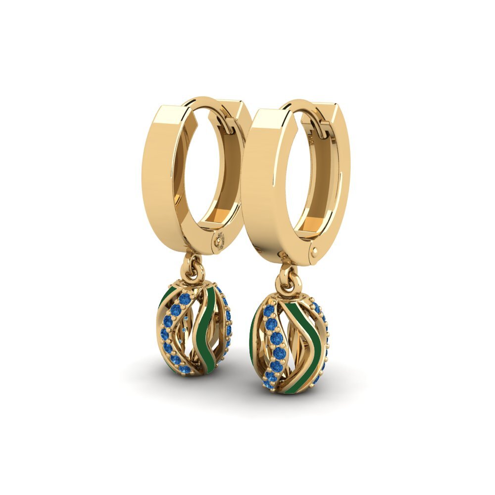 Dark Blue Zirconia Women's Earring Evert