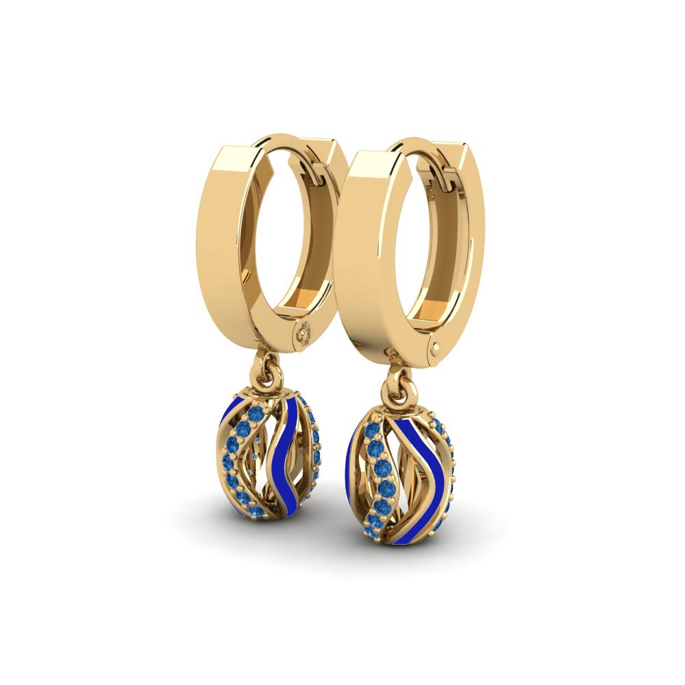 Zircone Blu Scuro Orecchino da donna Evert